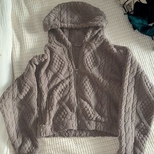 NWT gillyhicks size small light purple sherpa jacket